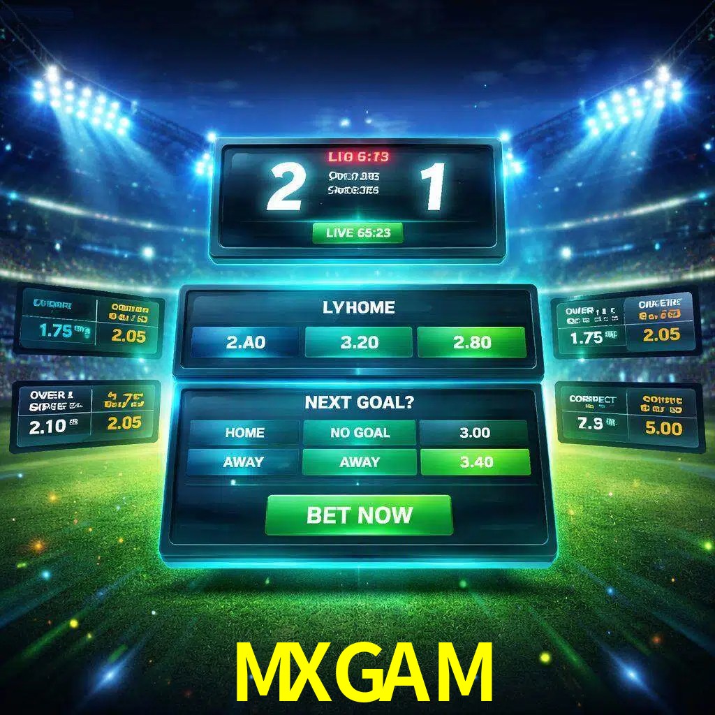 Vista de apuestas en vivo MXGAM durante un partido en curso